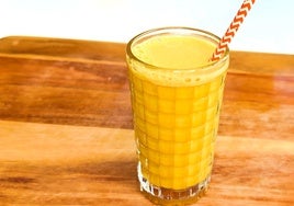 Cúrcuma latte con avena.
