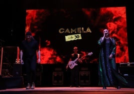 Camela, en el concierto de este sábado en la plaza de toros
