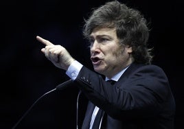 Milei critica a Pedro Sánchez, el «bandido local», durante un acto en Madrid