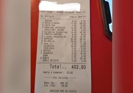 Una mesa de 17 se va sin pagar 400 euros de cuenta y encima deja una mala reseña al restaurante