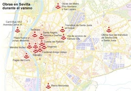 Sevilla afronta el verano de su transformación con más de 15 grandes obras
